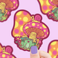 Musroom Cottage Frog and Snail  | Vinyl Sticker