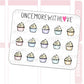 Mini - Froyo or Ice Cream Doodle | Sticker Sheet
