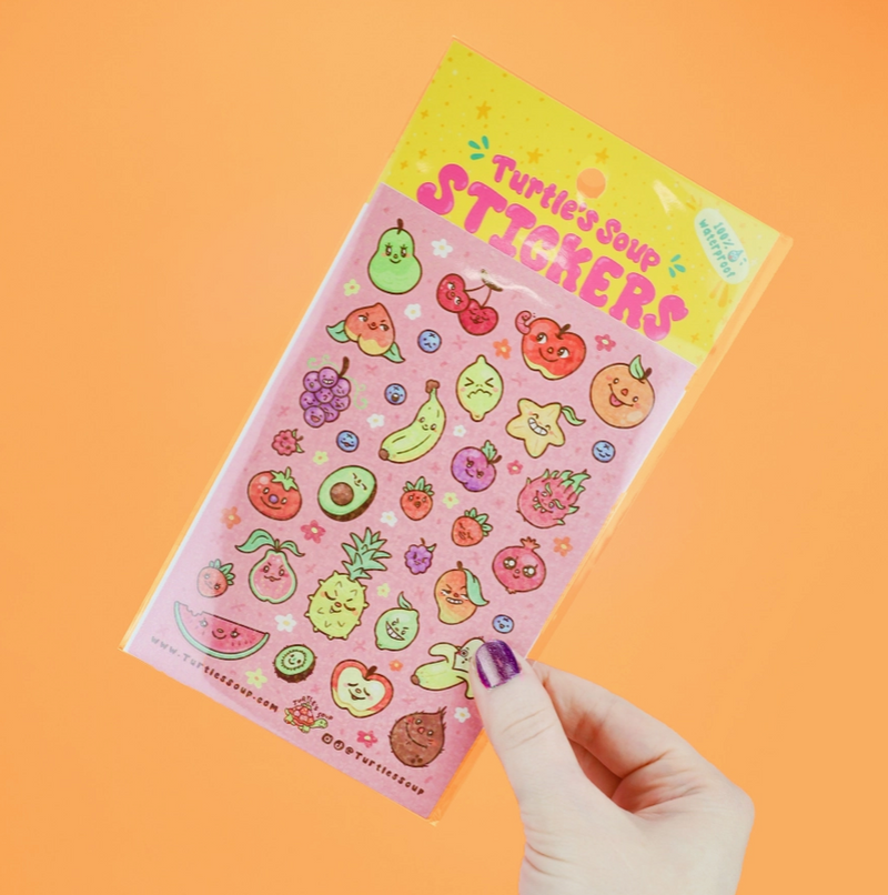 Cute Fruits | Vinyl Sticker Sheet