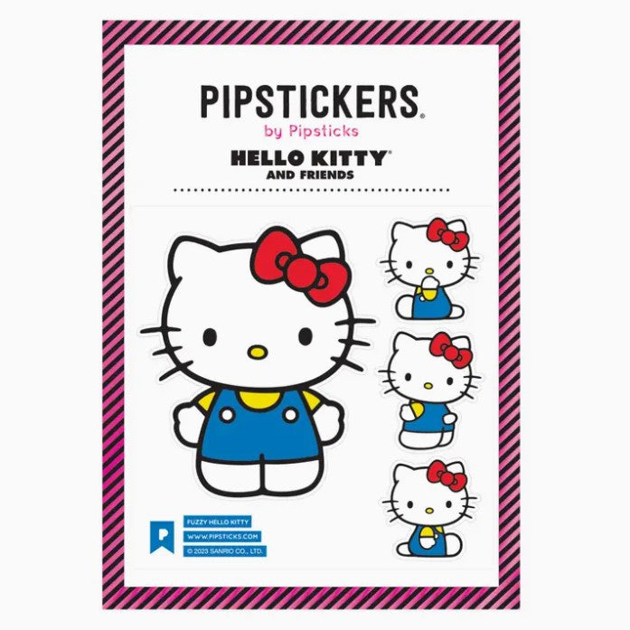 Fuzzy Hello Kitty Stickers