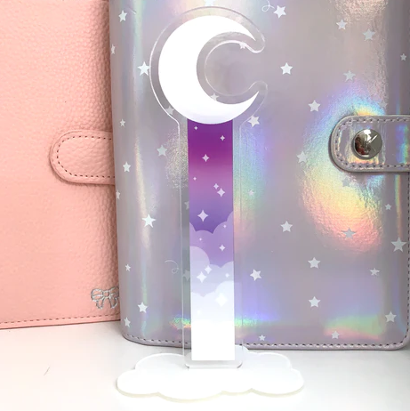 Galactic Crescent Moon Cloud Bank | Washi Stand