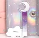 Galactic Crescent Moon Cloud Bank | Washi Stand