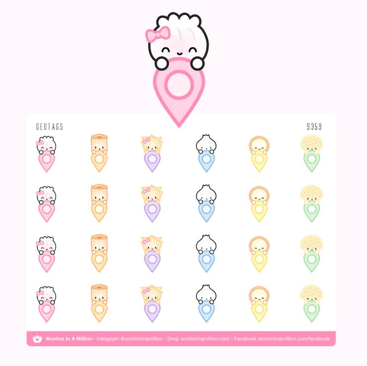 Geotag | Sticker Sheet
