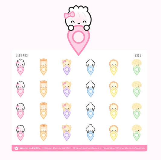 Geotag | Sticker Sheet