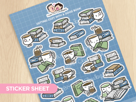 Getting Cozy with a Good Book | Sticker Sheet