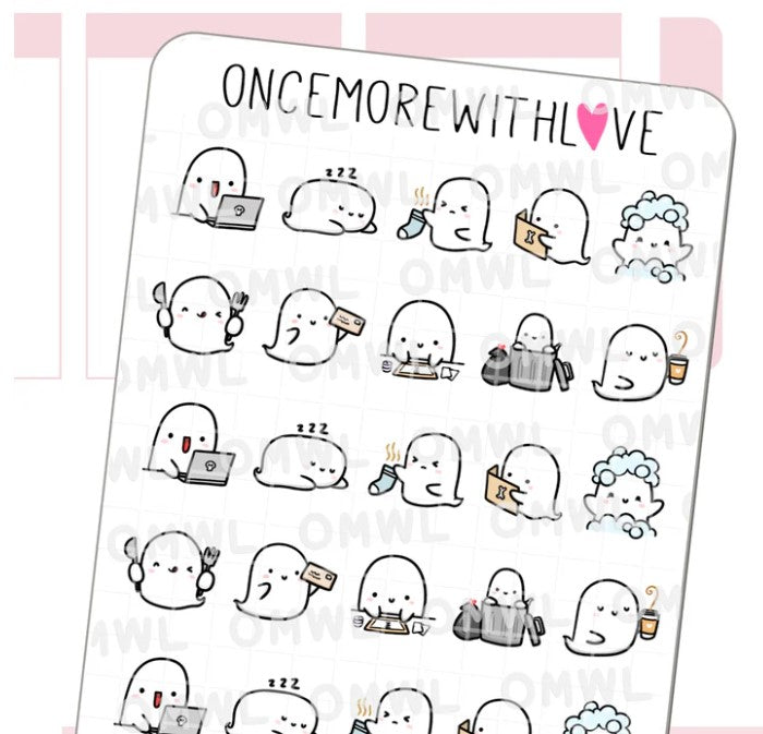 Ghosty Activities Sampler | Sticker Sheet