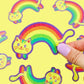 Glitter Rainbow Cat | Vinyl Sticker