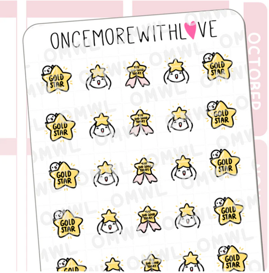 Gold Star | Sticker Sheet