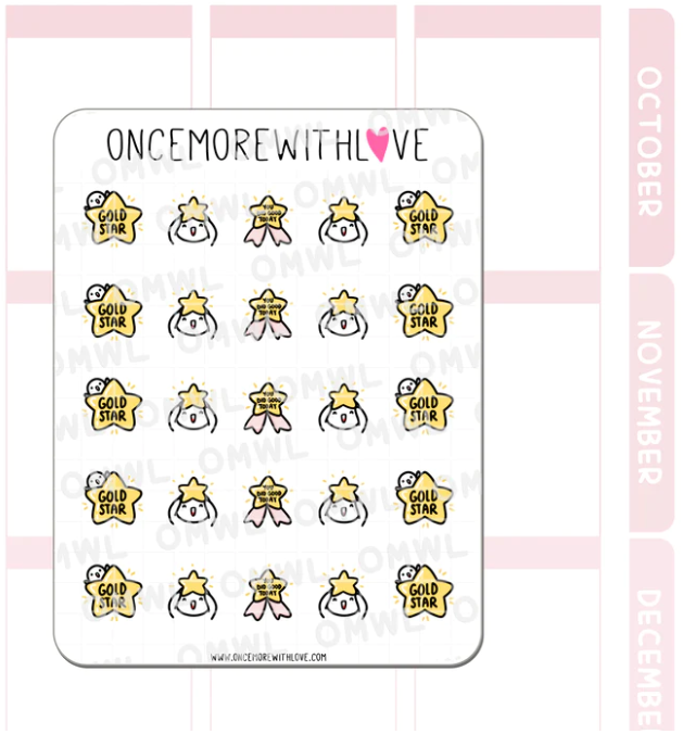 Gold Star | Sticker Sheet