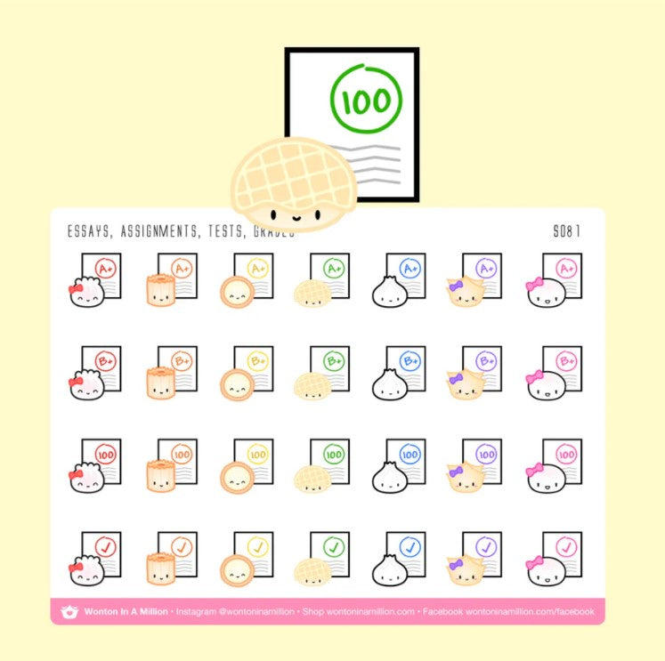 Grades | Sticker Sheet