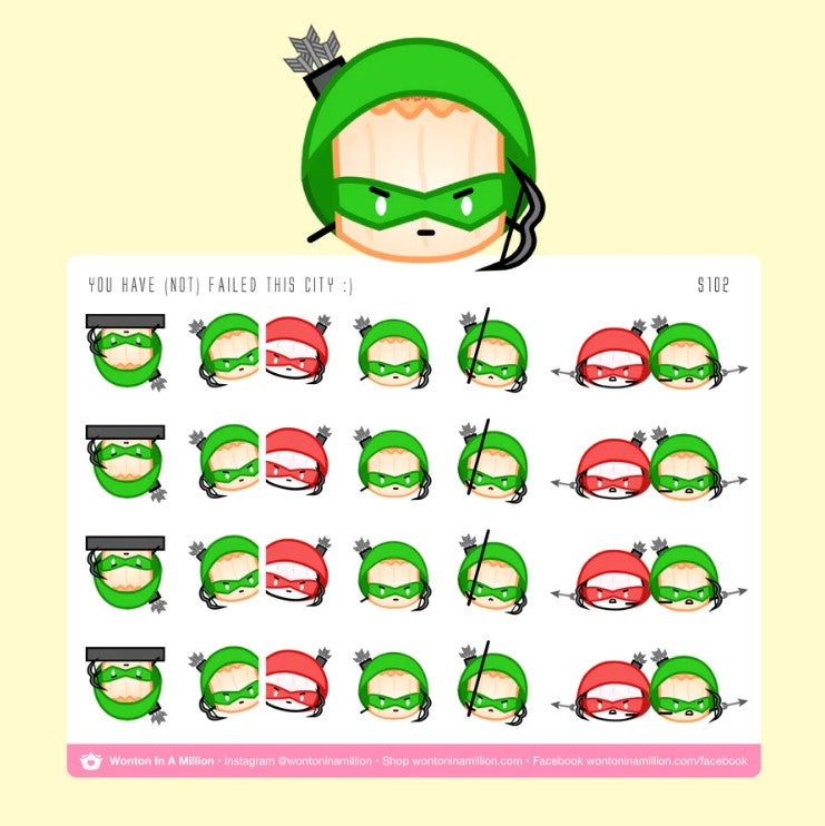 Green Arrow and Speedy | Sticker Sheet