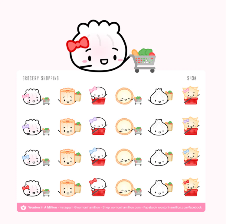 Grocery Shopping | Sticker Sheet