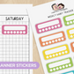 Rainbow Llama - Weekly Habit Tracker | Sticker Sheet