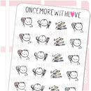 Hair Styling | Sticker Sheet