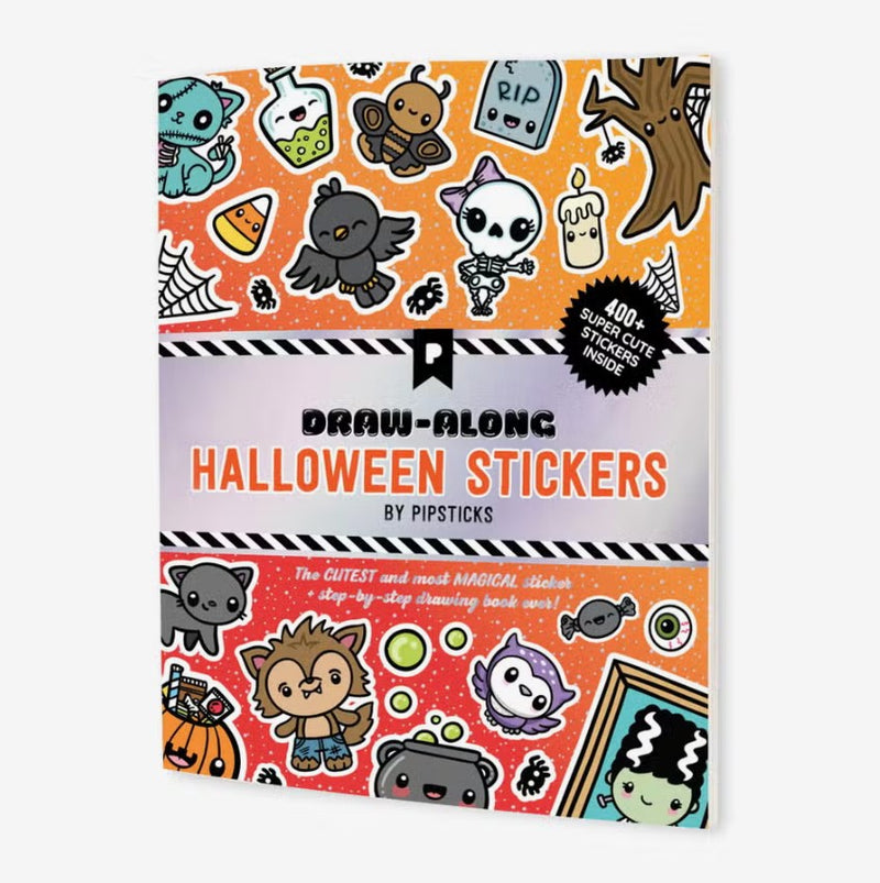 Draw-Along Halloween | Sticker Book