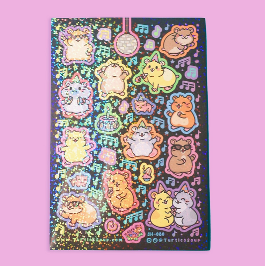 Hamster Dance Party | Vinyl Sticker Sheet