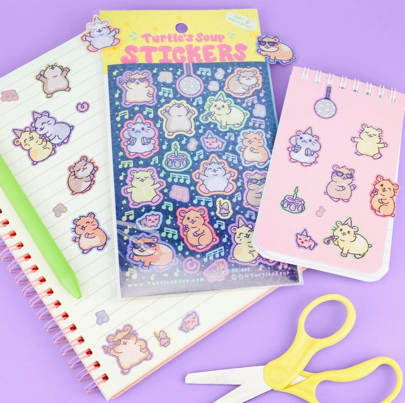 Hamster Dance Party | Vinyl Sticker Sheet