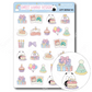 Kawaii Happy Birthday Mix | Sticker Sheet
