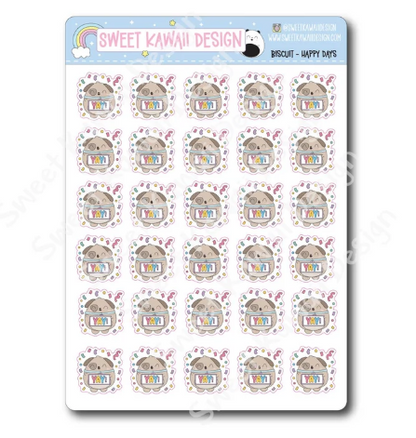 Kawaii Biscuit - Happy Days | Sticker Sheet