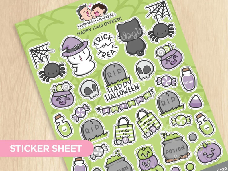 *PRESALE* Happy Halloween | Large Sticker Sheet