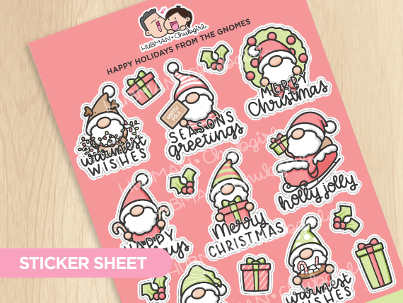 Happy Holidays from the Gnomes | Sticker Sheet