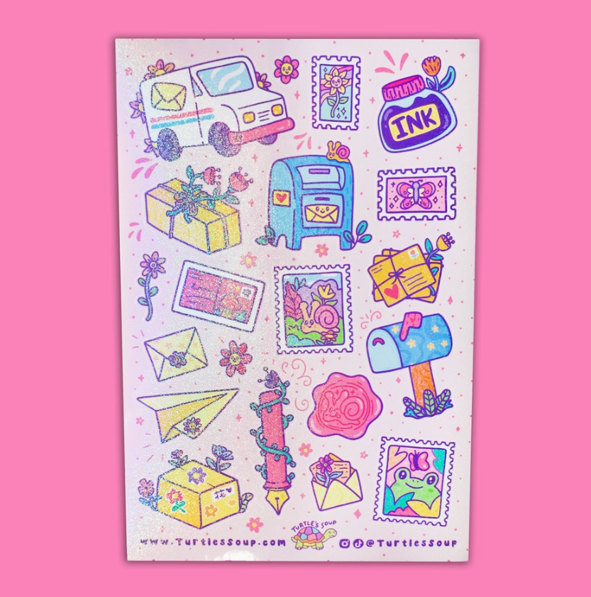 Happy Mail | Vinyl Sticker Sheet