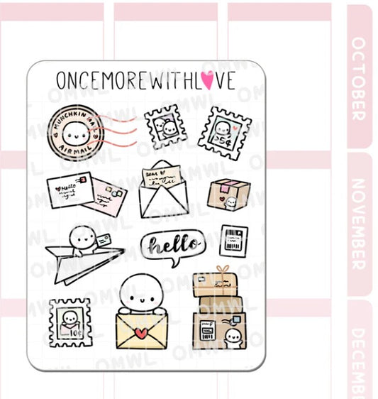 Happy Mail Large Deco | Sticker Sheet