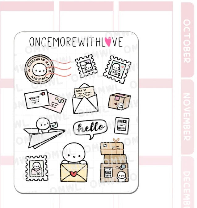 Happy Mail Large Deco | Sticker Sheet