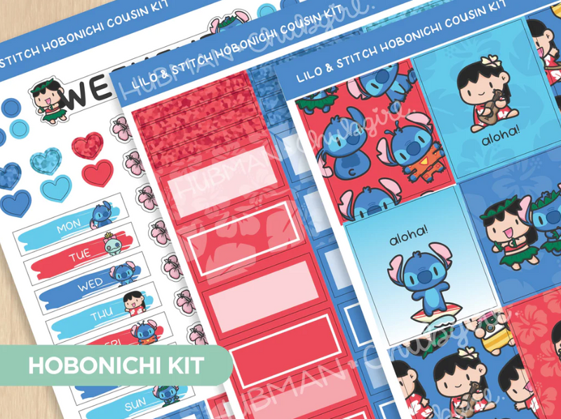 Lilo and Stitch | Hobonichi Cousin Weekly Kit