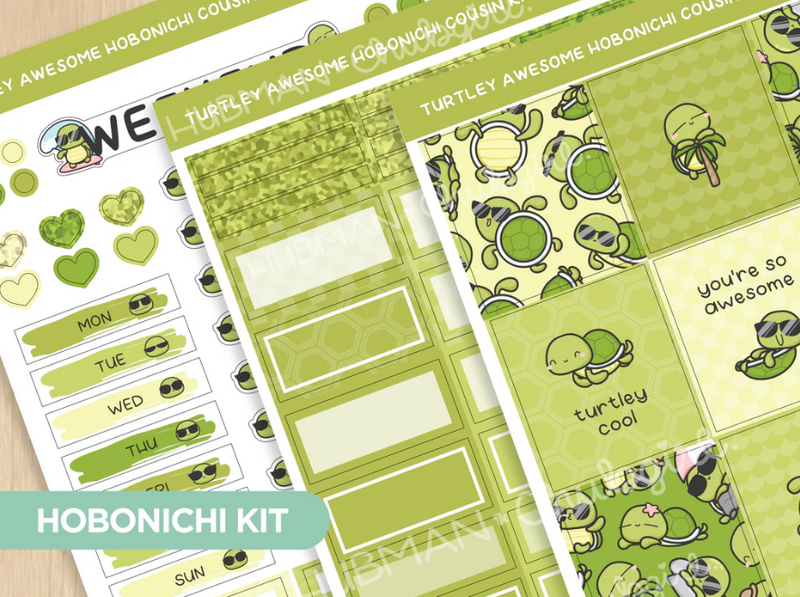 Turtley Awesome | Hobonichi Cousin Weekly Kit