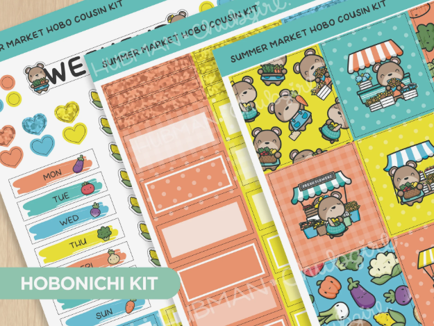 Summer Market | Hobonichi Cousin Kit