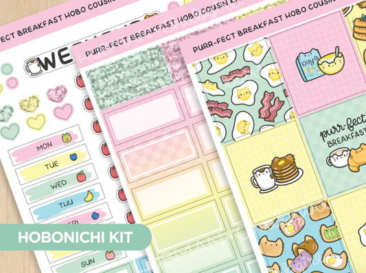 Purr-fect breakfast | Hobonichi Cousin Kit
