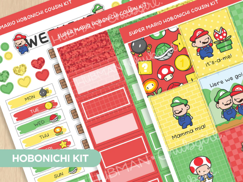 Super Mario Bros | Hobonichi Cousin Weekly Kit