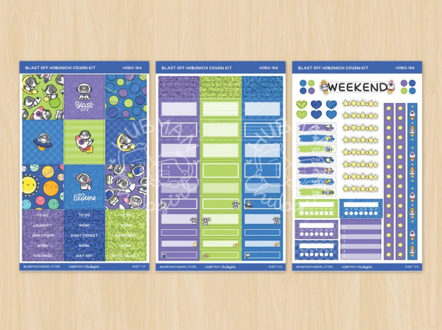 Blast Off | Hobonichi Cousin Weekly Kit