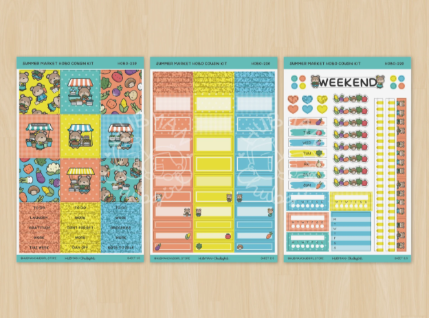 Summer Market | Hobonichi Cousin Kit