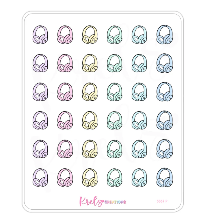 Headphones | Sticker Sheet