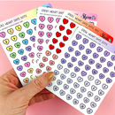 Heart Date Dot Stickers