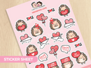 Hedgehog Love | Big Sticker Sheet