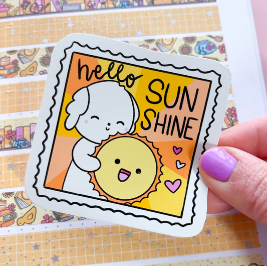 Sunshine Bean Stamp | Vinyl Sticker