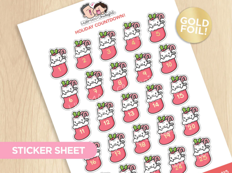 Holiday Countdown | Sticker Sheet