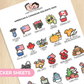American & Canadian Holidays 2024 | Sticker Sheet