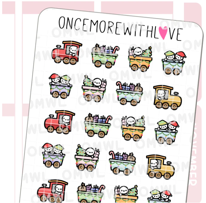Holiday Toy Train | Sticker Sheet
