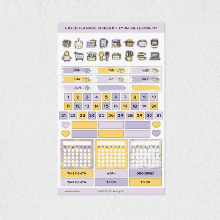 Honey Lavender Theme | Hobo Cousin Monthly Kit