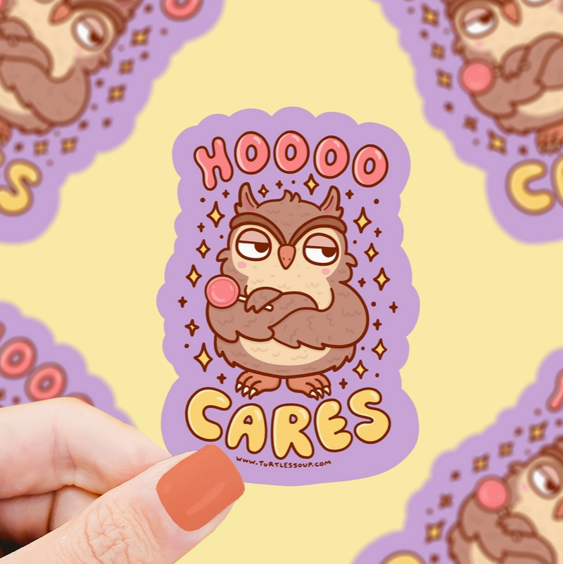 Hoo Cares | Vinyl Sticker