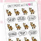 Cute Hump Day Camel Weekly Marker | Sticker Sheet