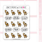 Cute Hump Day Camel Weekly Marker | Sticker Sheet