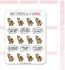 Cute Hump Day Camel Weekly Marker | Sticker Sheet