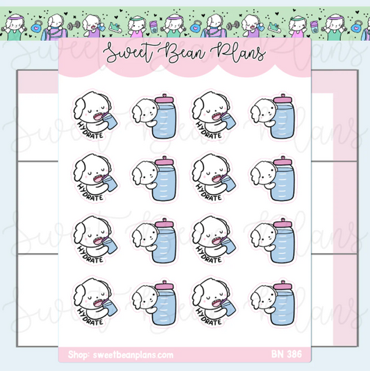 Hydrate Bean | Sticker Sheet