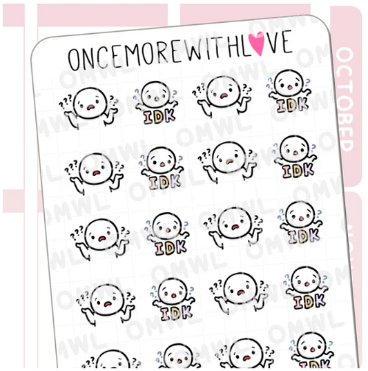 IDK | Sticker Sheet
