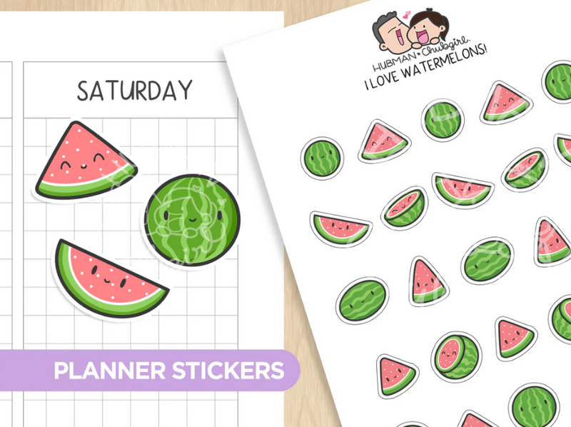 I Love Watermelons | Sticker Sheet